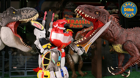 5 Mighty Morphin Power Rangers RE-IGNITION Toys Unboxed 2025 Combine for Megazord Jurassic World 67