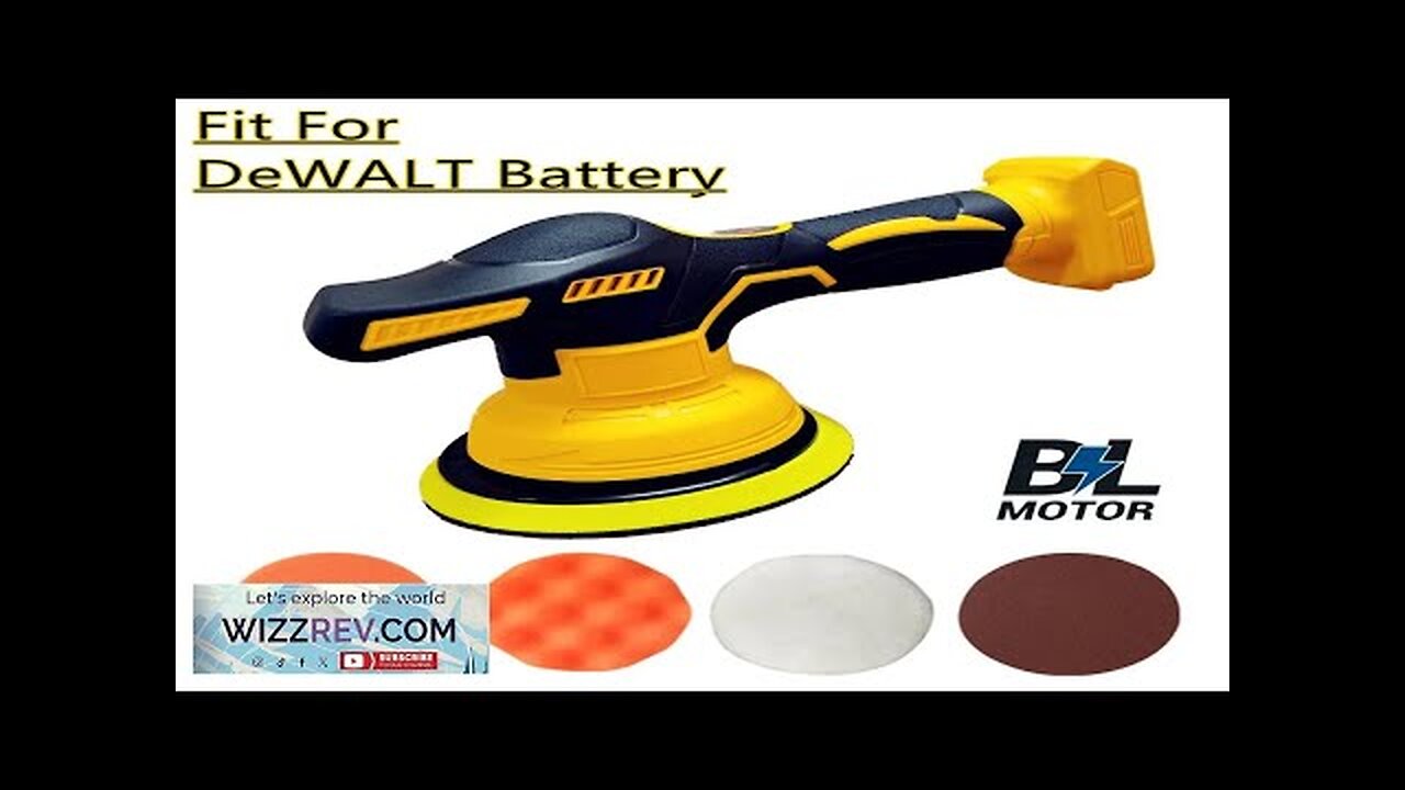 Fit For DeWALT 20V Battery Electric Car Polisher 8 Gears Cordless Auto Review