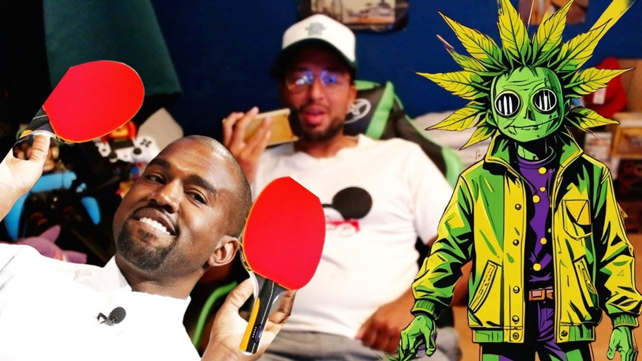 Kanye West & the Ultimate Ping Pong Match with Top Shelf Zaza! 🍃🏓