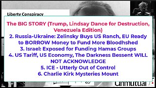 Liberty Conspiracy LIVE 10-27-25 US Threatens Venezuela, IDF crimes, Bessent Lies Re Economy