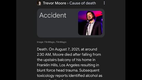 Comedian Trevor Moore falls to his death from his balcony at 2:30AM