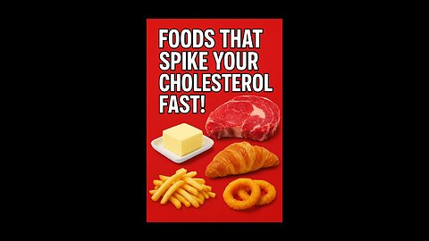 foods that spike your cholesterol fast!