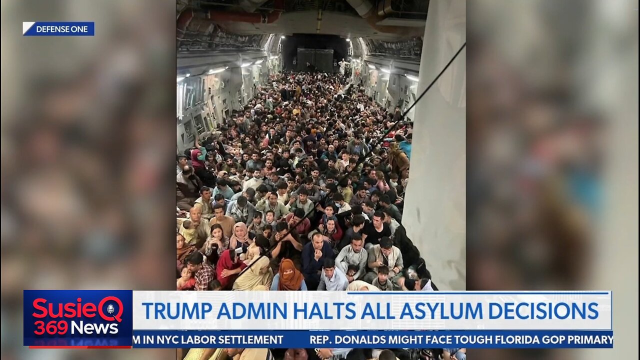 TRUMP HALTS ALL ASYLUM DECISIONS