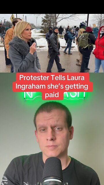 Protester outside a Minneapolis ICE facility tells Laura Ingraham she’s getting paid 👀