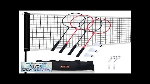 VEVOR Badminton Net Set Outdoor Backyard Beach Park Badminton Net Portable Badminton Review