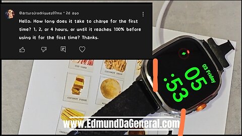 M99 Smartwatch How Long Does It Take To Charge The Watch? @arturojrodriguez07mx | Edmund Answers