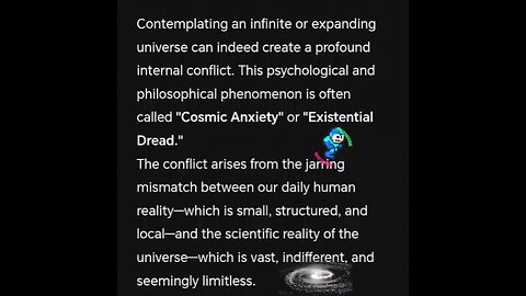 anxiety in the universe