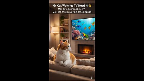 My cat now watches TV 😱📺 You won't believe what he does!