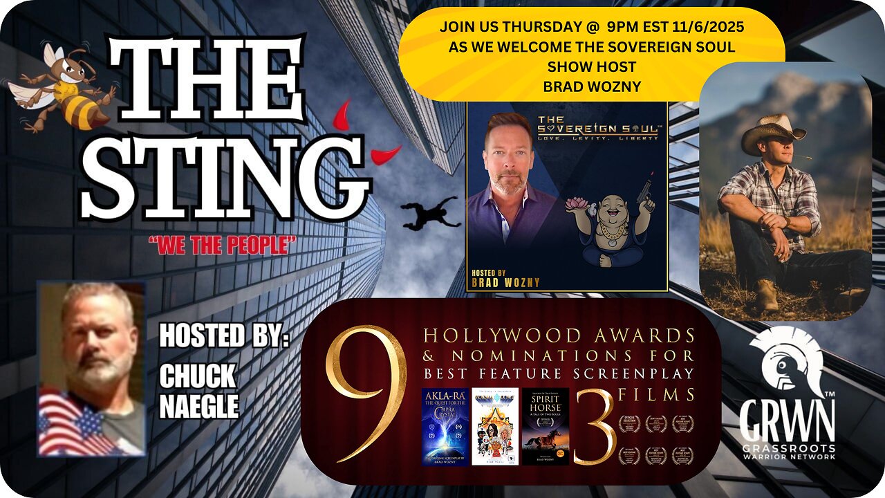 The Sting Podcast w/ Brad Wozny @ 9pm EST on 11/6/2025