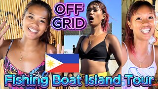 🇵🇭 Filipina Twins Kubo Bamboo Tiny House & Island Getaway! OFF GRID ISLAND FAMILY PHILIPPINES LIVING