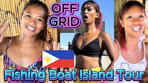 🇵🇭 Filipina Twins Kubo Bamboo Tiny House & Island Getaway! OFF GRID ISLAND FAMILY PHILIPPINES LIVING