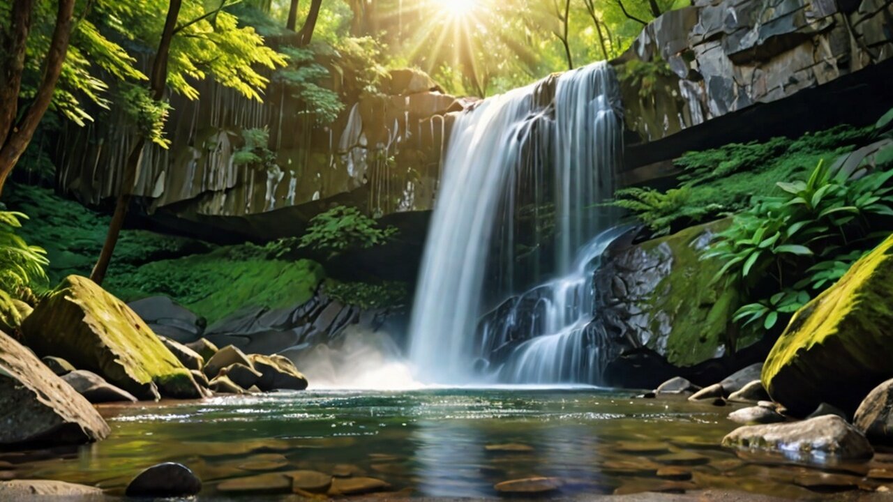 Beautiful WATERFALLS Relaxation with Soothing Music! #waterfall #nature #waterfallsounds