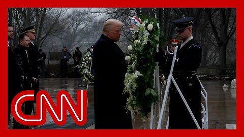 Trump and Vance lay wreaths at the Tomb of the Unknown Soldier