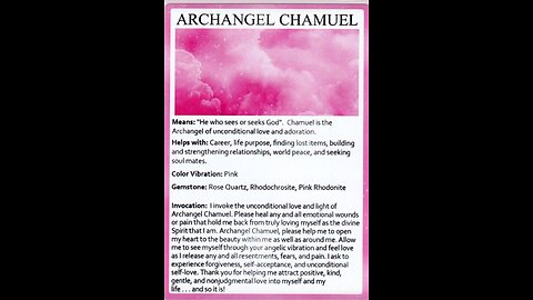 A channeled message light transmission exercise/ meditation from Archangel Chamuel