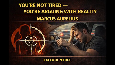 You’re Not Tired — You’re Arguing With Reality (Marcus Aurelius’ Energy Secret)