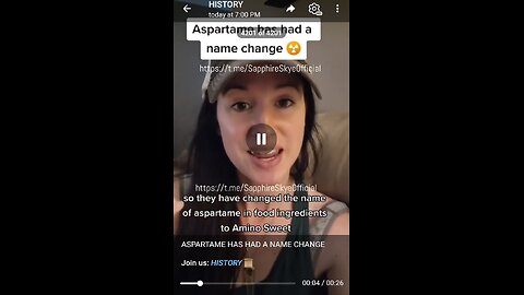 Documentary: Aspartame Name Switch