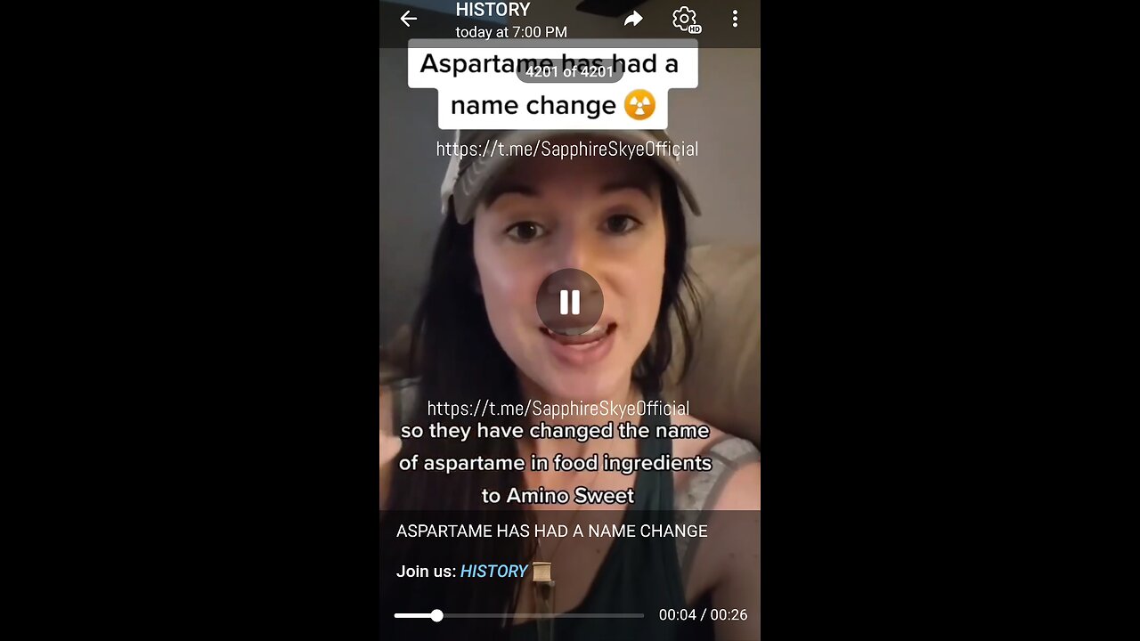 Documentary: Aspartame Name Switch