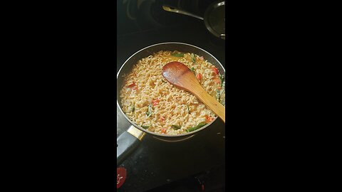spicy chicken Maggi noodles with Spanish tomato ketchup