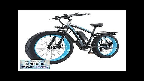 USA Direct KETELES K800 Electric Bike 48V 1000W Motor 13AH Battery 26*4.0inch Review