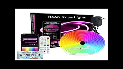 5m 10m Smart Neon Strip RGB LED Neon Light Strip Kit IP67 Review