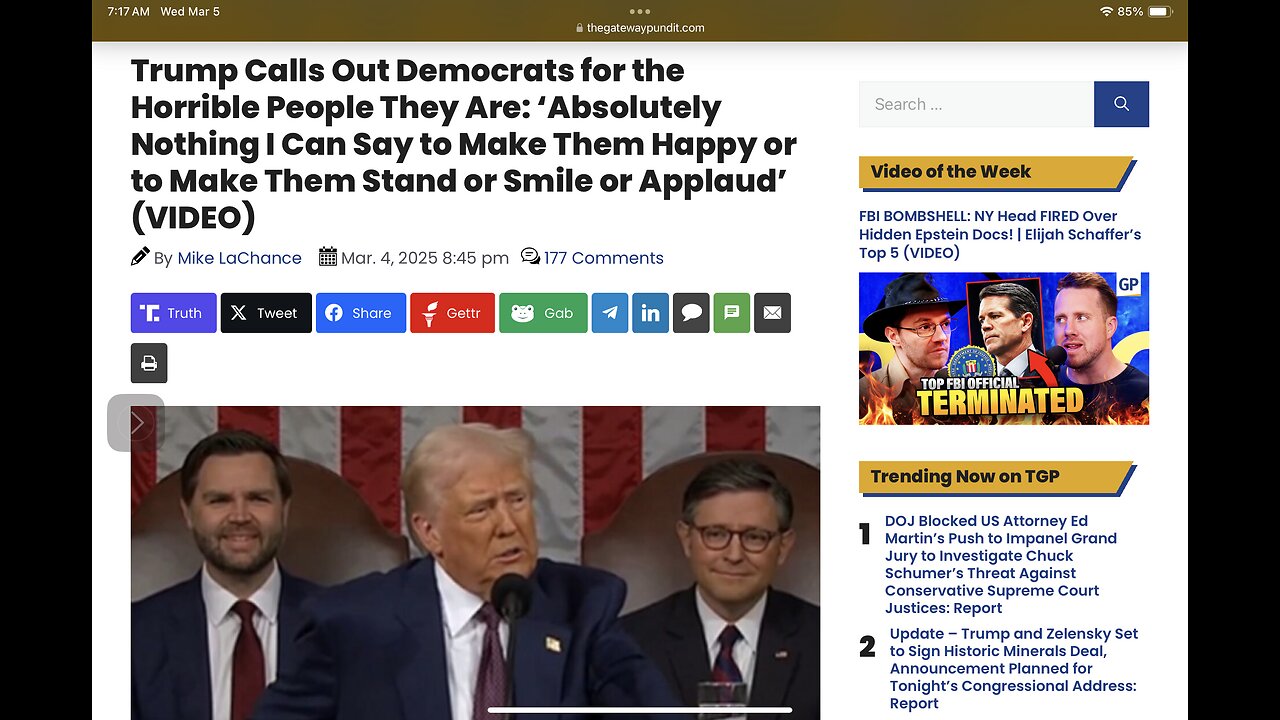 Trump Calls Out Democrats for the Horrible People They Are: ‘Absolutely Nothing I Can Say …