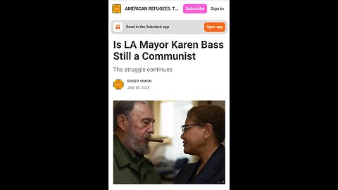 Who is Karen Bass and what his her connection to Fidel Castro