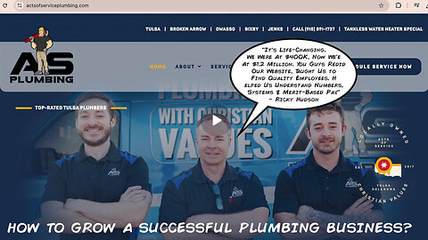 Plumbing Service | How to Grow a Successful Plumbing Business "They Have Helped Me Tremendously. They Keep Me On Track. Income Coming In Has Doubled." + Celebrating the Success of ActsOfServicePlumbing.com