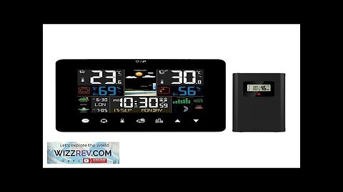 Sunrise and Sunset RF Sensor Thermometer Hygrometer Touch Screen Operation Weather Station Review