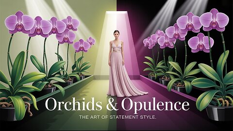 Orchids & Opulence: The Art of Statement Style (AI Short)