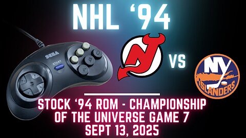 NHL '94 Championship of the Universe Game 7: Devils at Islanders {Genesis}
