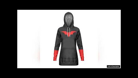 Batwoman Classic Cosplay Outfit Hooded Sweatshirt Dress Review