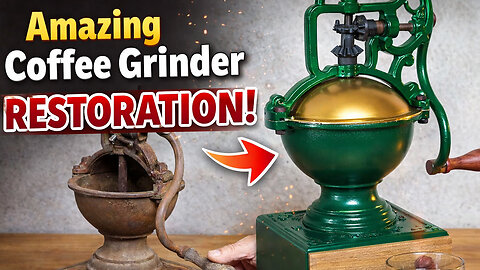 From Rust to Gold ☕ Vintage Coffee Grinder Restoration 😲
