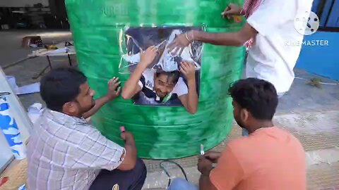 we build house using water tank #viral #part-4