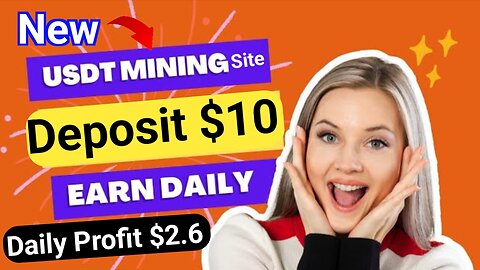 Today New Best USDT Mining Platform | Make Money Online At Home