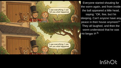 English Stories the little worm is lost