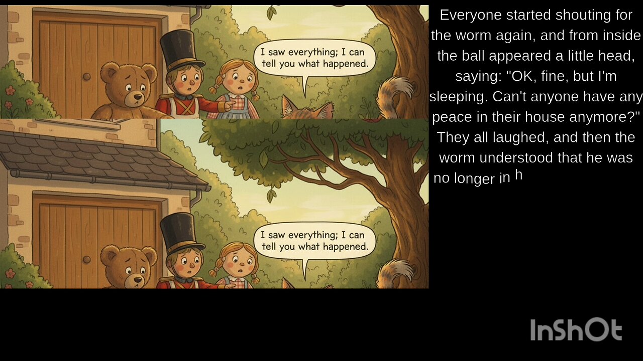 English Stories the little worm is lost