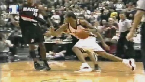 Allen Iverson 26 Points 8 Ast Vs. Trail Blazers, 1999-2000.