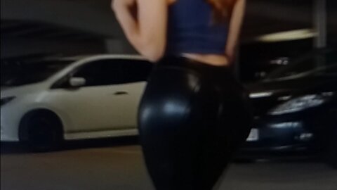 Shiney pants fit check