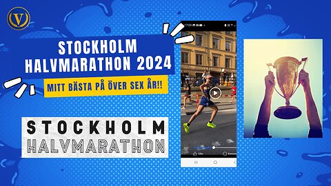 Stockholm halvmarathon 2024 (mitt bästa på 6-7 år)