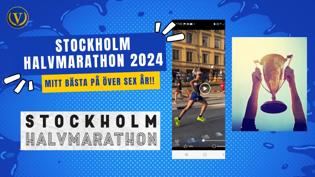 Stockholm halvmarathon 2024 (mitt bästa på 6-7 år)