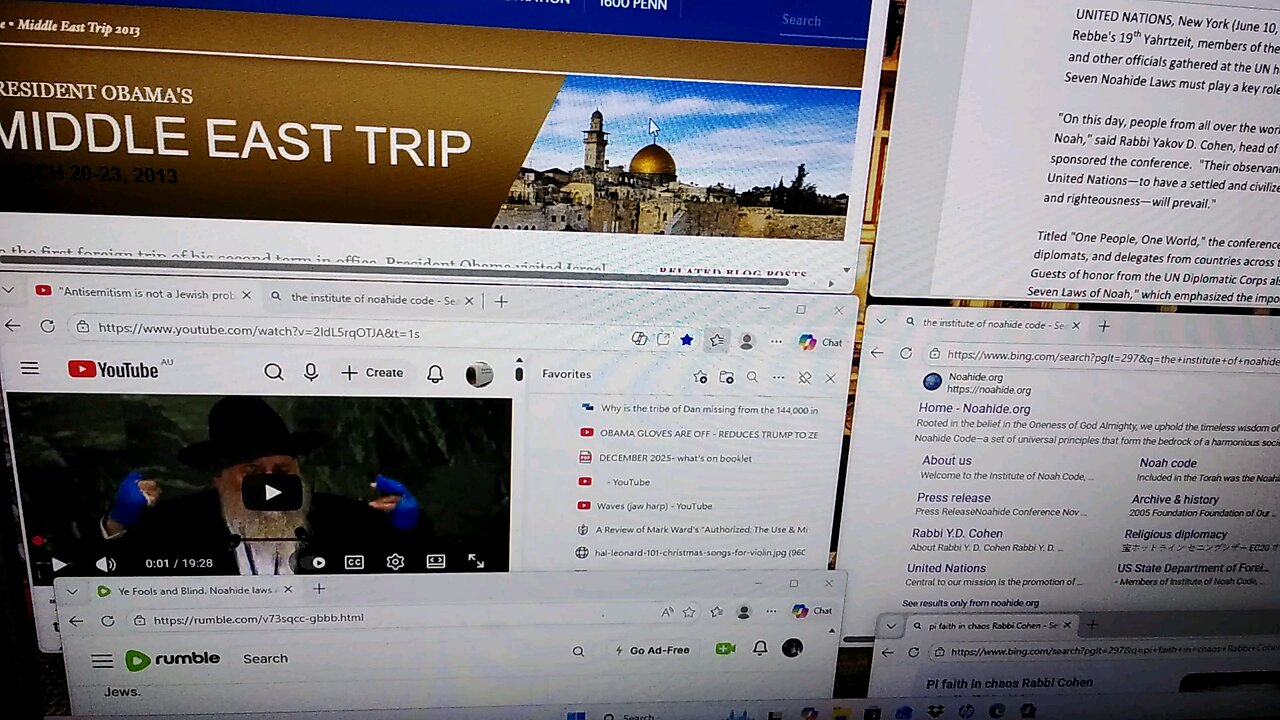 Barack Obama. Noahide Laws. Cohen. Goldstein.