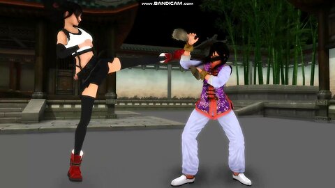 Ada Wong's Lesbian/Futanari Family Machinima Cutscene & MMD Training Fight Tifa Lockhart and Kokoro