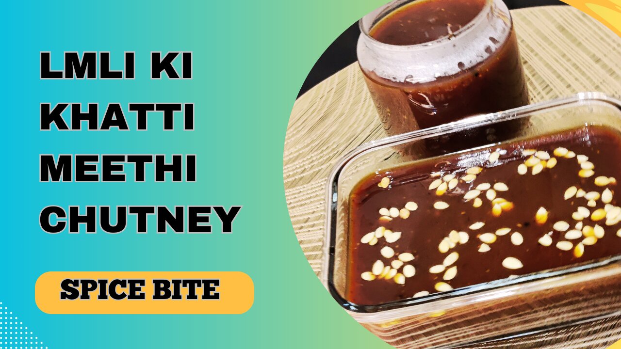 Imli Ki Khatti Meethi Chutney Recipe | Ramadan Special By Spice Bite