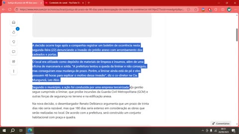 Justiça dá prazo de 90 dias para desocupação do Teatro de Contêiner