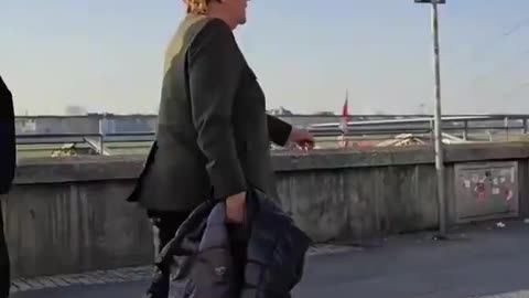 Merkel who flooded Germany and Europe with fake Islamic asylum seekers, walks ...
