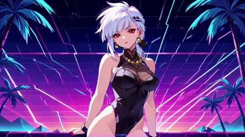 Synthwave Waifu 12