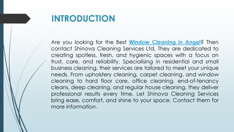 Best Window Cleaning in Angel