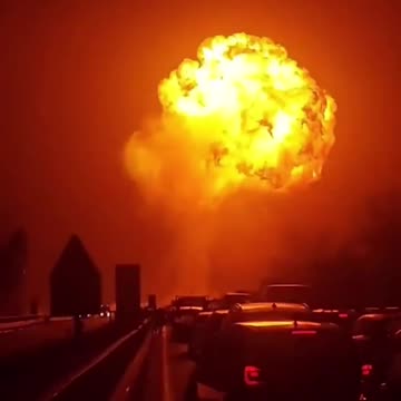 Massive explosion on highway in Teano, Caserta, Italy, no word on casualties.