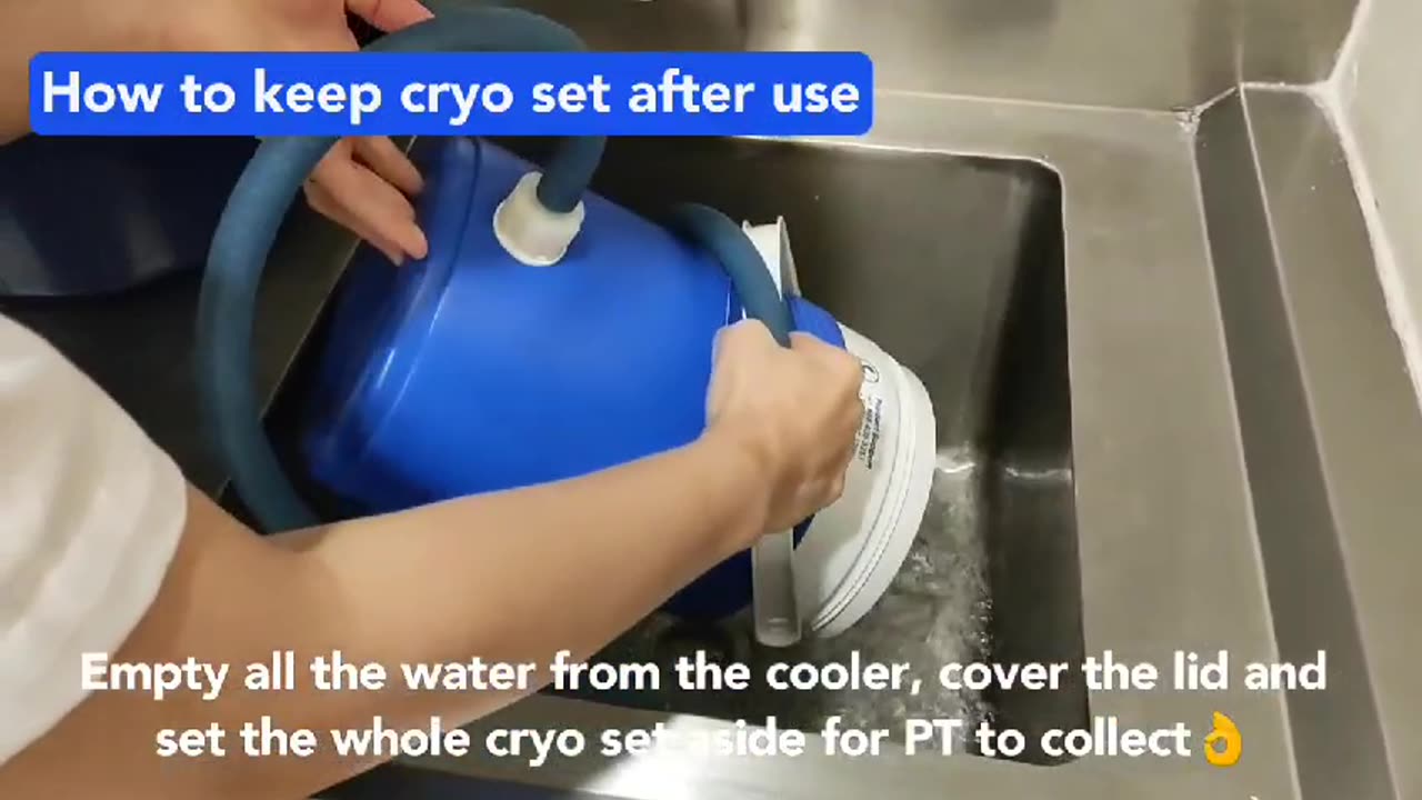 Cryo Cold Compression Therapy Device with 4 Different attachments Ankle Knee Shoulder Back