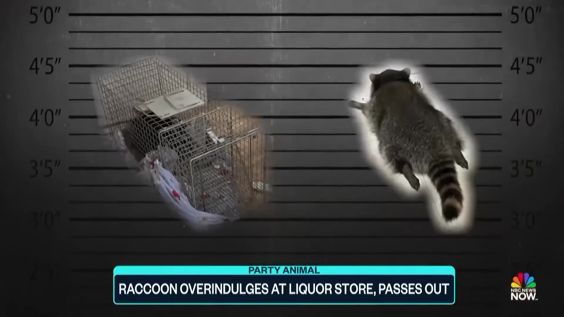 Thirsty raccoon overindulges at Virginia liquor store